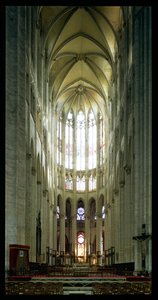 Vue intérieure du chœur, commencé après 1284 - French School