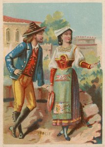 Costume italien - French School