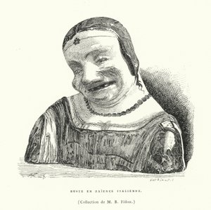 Buste en faïence italienne - French School