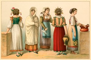 Costume italien - French School