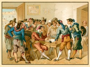 Costume italien - French School