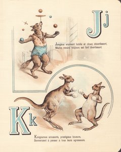 J K : Renard joyeux, jongleur, kangourou, kickboxing