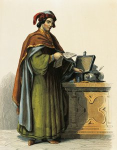 Jacques Coeur (c.1395-1456), marchand français - French School