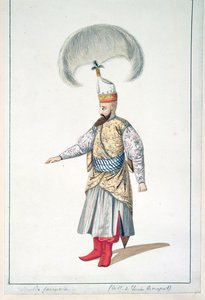 Officier janissaire, période ottomane, troisième quart du 18ème siècle - French School