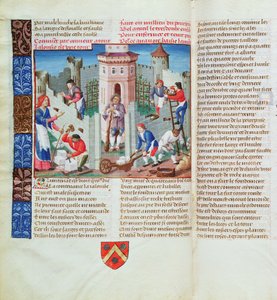La Jalousie érige une forteresse, du Roman de la Rose - French School
