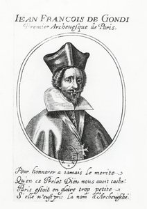 Jean-François de Gondi (gravure) - French School