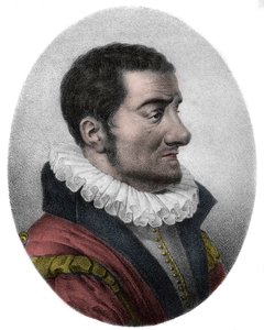 Jean Passerat (1534-1602) satiriste politique et poète anglais (gravure)