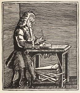 Jean Ruaux, copie par Boris Mestchersky, illustration de Histoire de la Nation Française, Sciences, Volumes I & II, par Gabriel Hanotaux, 1924