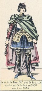 Jean dit le Bon, 51e roi de France, monte sur le trône en 1350, mort en 1364 - French School