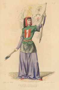 Jeanne Fourquet, surnommée Hachette (gravure en couleur)