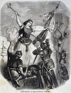 Jeanne Hachette à Beauvais en 1472 - dans « Histoire de France » par L.-P. Anquetil - French School