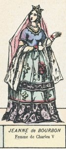 Jeanne de Bourbon, Femme de Charles V - French School