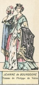 Jeanne de Bourgogne, Femme de Philippe de Valois - French School