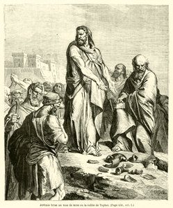 Jérémie brise un vase de terre en la vallée de Tophet - French School