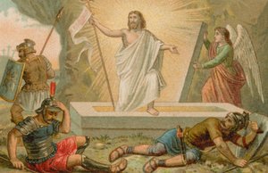 Jésus-Christ sortant de son tombeau - French School