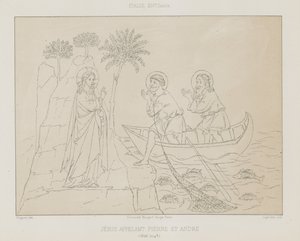 Jésus appelant Pierre et André - French School
