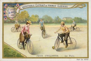 Jeux cyclistes, jouer au polo - French School
