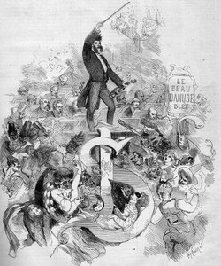Johann Strauss le jeune (1825-1899), au violon, lors d