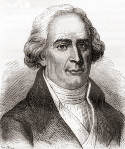 Joseph-Michel Montgolfier, extrait de Les Merveilles de la Science, publié vers 1870 (gravure) - French School