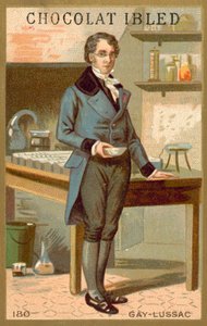 Joseph Louis Gay-Lussac, chimiste et physicien français (chromolithographie) - French School