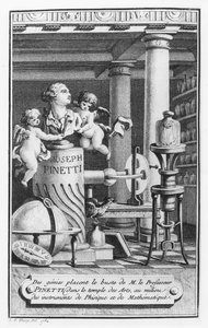 Joseph Pinetti (1750-1800), illustration extraite des Amusements physiques par L.S. Thiery, 1784 - French School