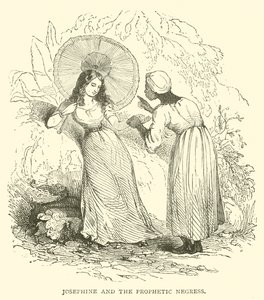 Joséphine et la femme noire prophétique (gravure) - French School