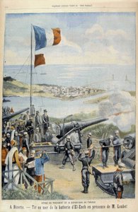 Voyage du Président de la République en Tunisie : à Bizerte, tir en mer depuis la batterie d