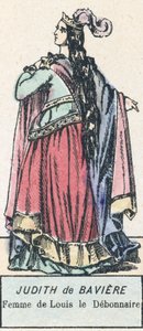 Judith de Bavière, femme de Louis le Débonnaire - French School