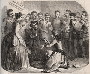 Julita Guagnini demande à la reine Catherine de Médicis de la prendre à son service. Elle devient la maîtresse de Louis de Bussy d