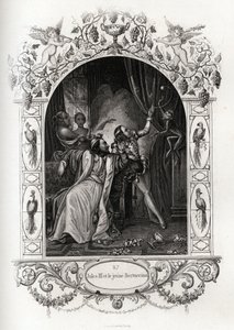 Jules III (pape de 1550 à 1555) et le jeune Bertuccino, le montreur de singes. Gravure pour illustrer Histoire des papes par Maurice Lachatre (1814-1900), librairie du progrès, Paris. - French School