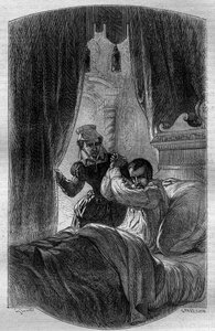 Le roi Charles IX de France (1550-1574) sur son lit de mort vers le 30 mai - French School