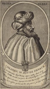 Roi Childéric III des Francs - French School