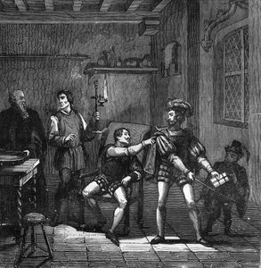 Le roi François Ier (1494-1547) et Charles Brandon, duc de Suffolk, chargés de marier Marie Tudor (Marie d