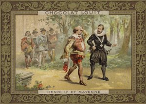Le roi Henri IV de France et Charles de Lorraine, duc de Mayenne - French School