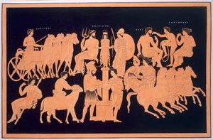 Le roi Oenomaus, Hippodamie, et les dieux olympiens, publié 1808-10