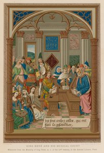 Le roi René et sa cour musicale - French School