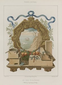 Nid de martin-pêcheur - French School