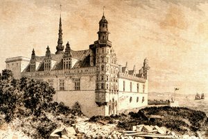 Château de Kronborg, Hillerod, Danemark, années 1850, de La Tour du Monde, publié à Paris, années 1860 - French School