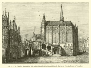 La Chambre des comptes et la Sainte-Chapelle, d