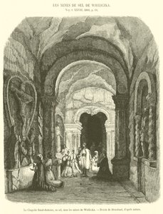 La Chapelle Saint-Antoine, en sel, dans les mines de Wieliczka - French School