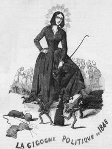 La Gigogne politique de 1848 (George Sand (Aurore Dupin, Baronne Dudevant) (1804-1876) écrivain français). - French School