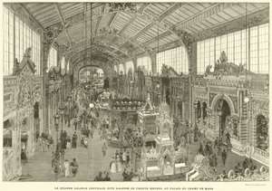 La Grande Galerie Centrale, Dite Galerie de Trente Metres, au Palais du Champ de Mars - French School
