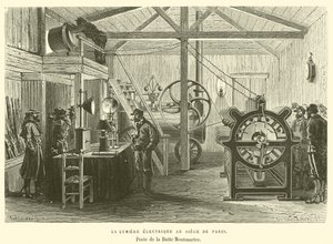 La Lumière Électrique au Siège de Paris, Poste de la Butte Montmartre - French School