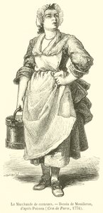La marchande de cerneaux - French School