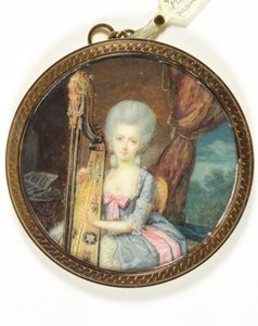 La Marquise de Montesson (émail) - French School