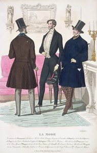 La Mode : Publicité pour la Mode Masculine du 19ème Siècle - French School