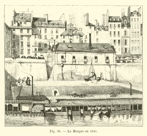 La Morgue en 1840 - French School