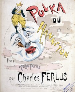 La Polka du Hanneton, par Charles Ferlus - couverture de partition, fin 19ème siècle - French School