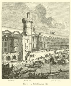 La Porte-Neuve en 1650 - French School