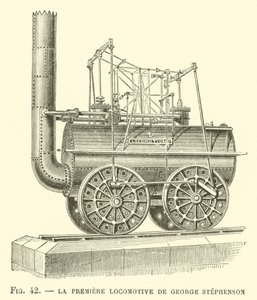 La Première Locomotive de George Stephenson - French School